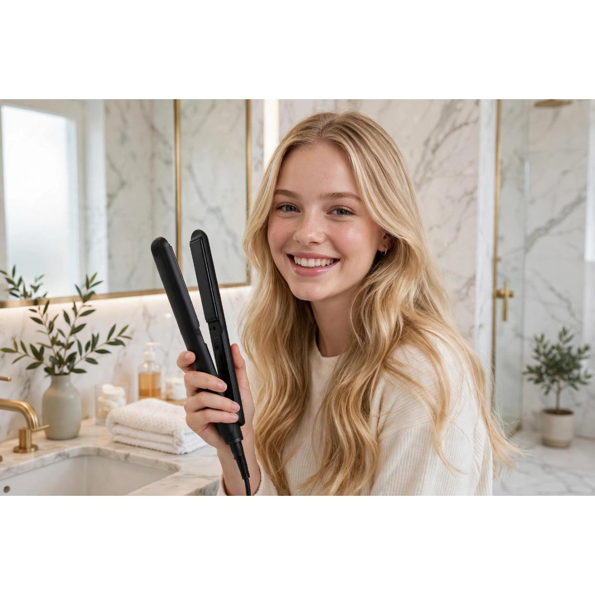 2-in-1 Hair Straightener and Curler