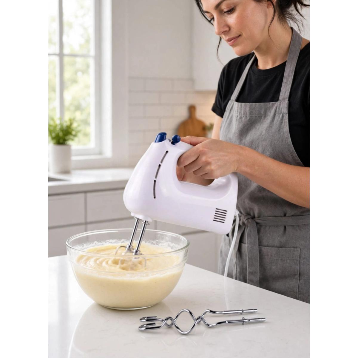 250W Electric Hand Mixer with 7 Speed Settings