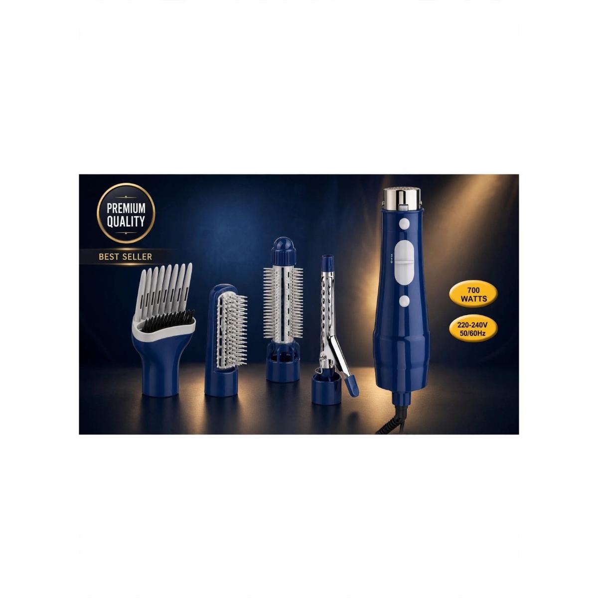 4-in-1 Hair Styler 700W with 4 Attachments