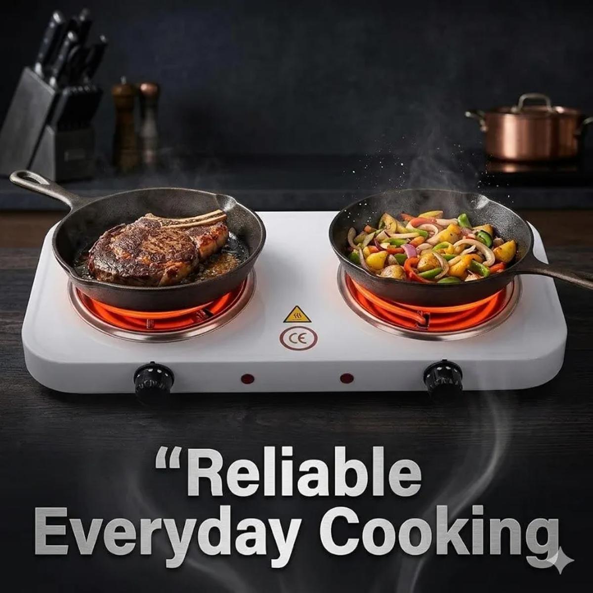Double Electric Hot Plate 2000W