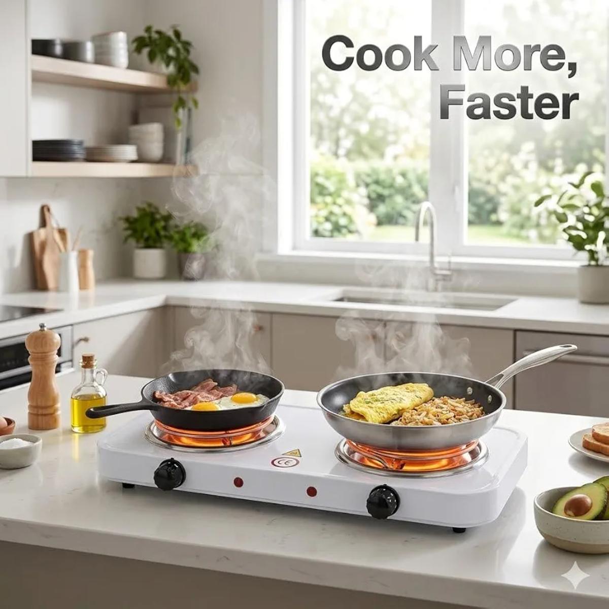 Double Electric Hot Plate 2000W