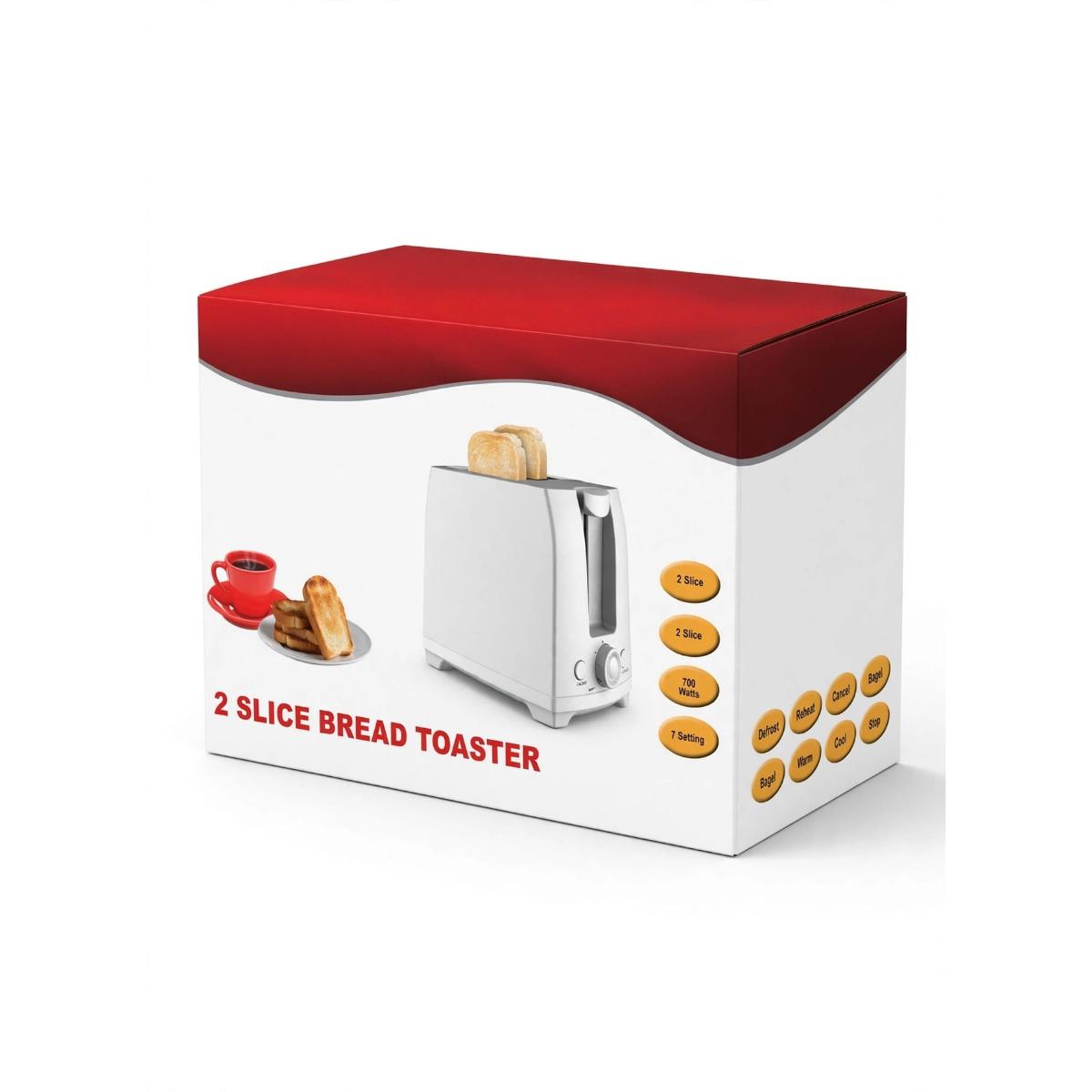 2 Slice Bread Toaster 700W