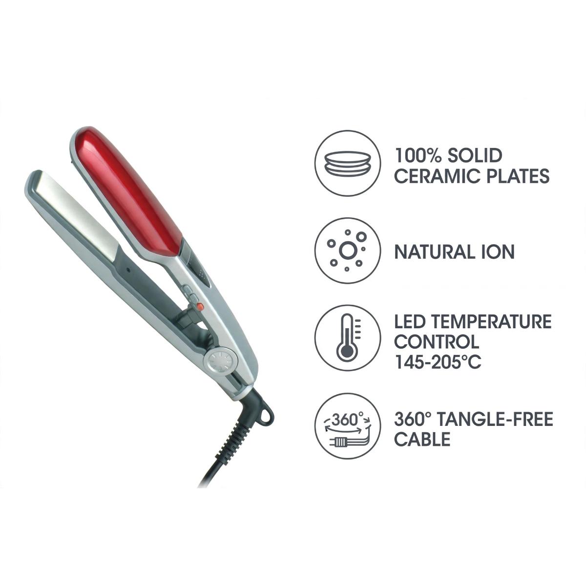 Ceramic Hair Straightener with LED Temperature Control