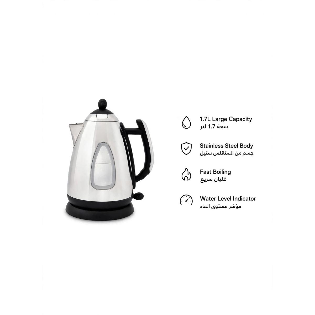 1.7L Stainless Steel Electric Kettle 2200W
