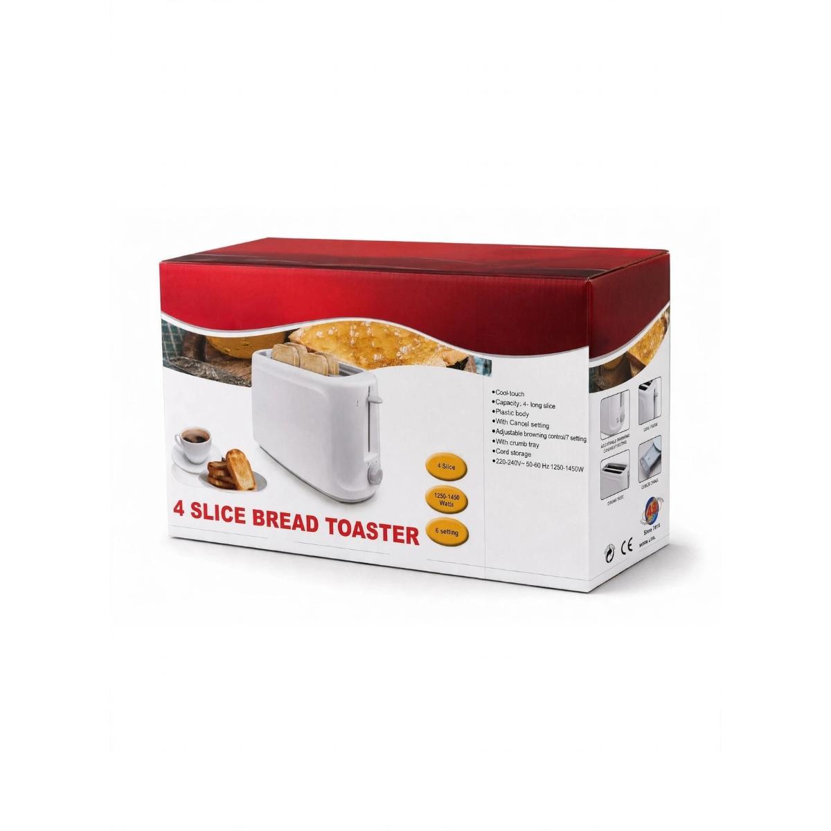 4 Slice Bread Toaster, Electric Toaster