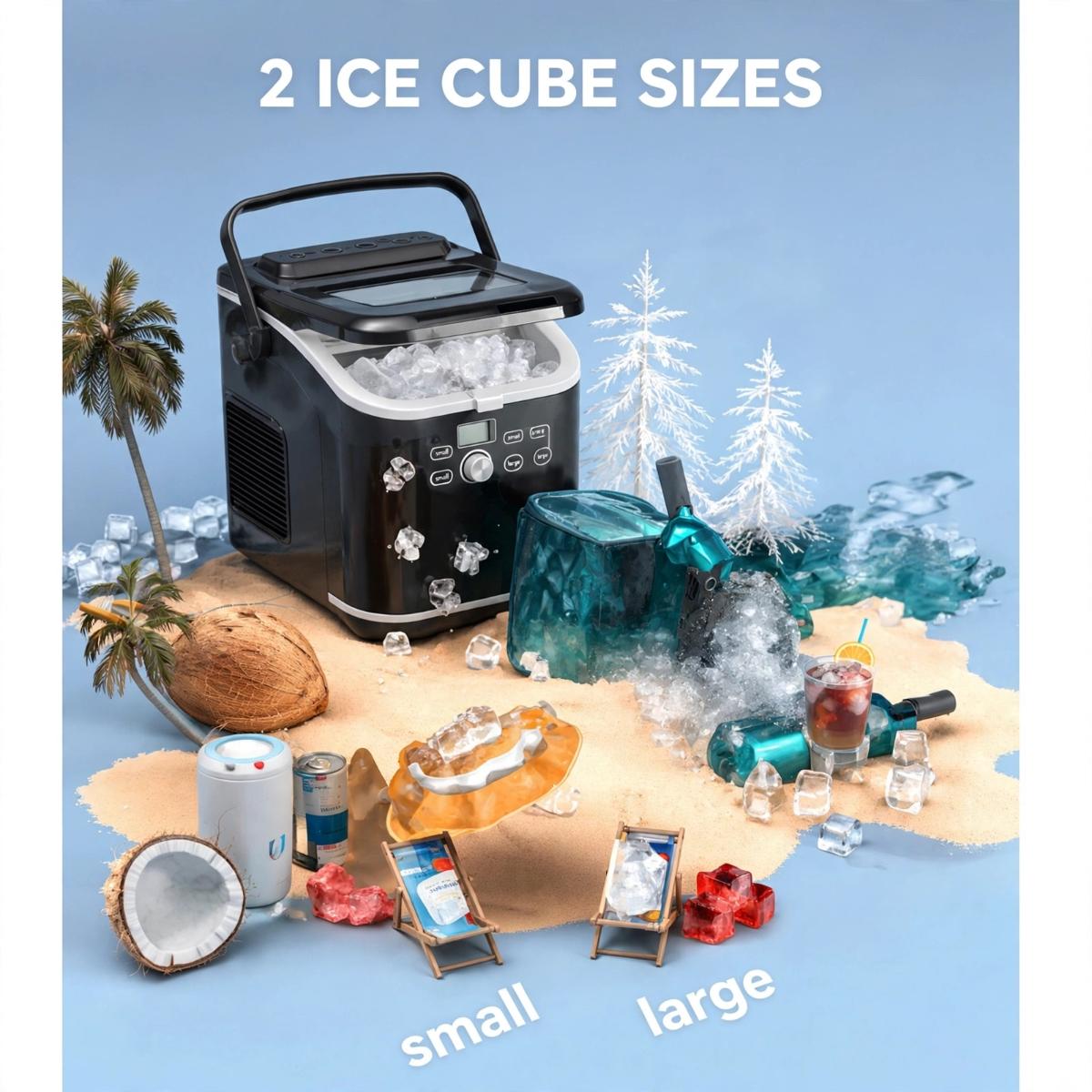 Portable Countertop Ice Maker Machine