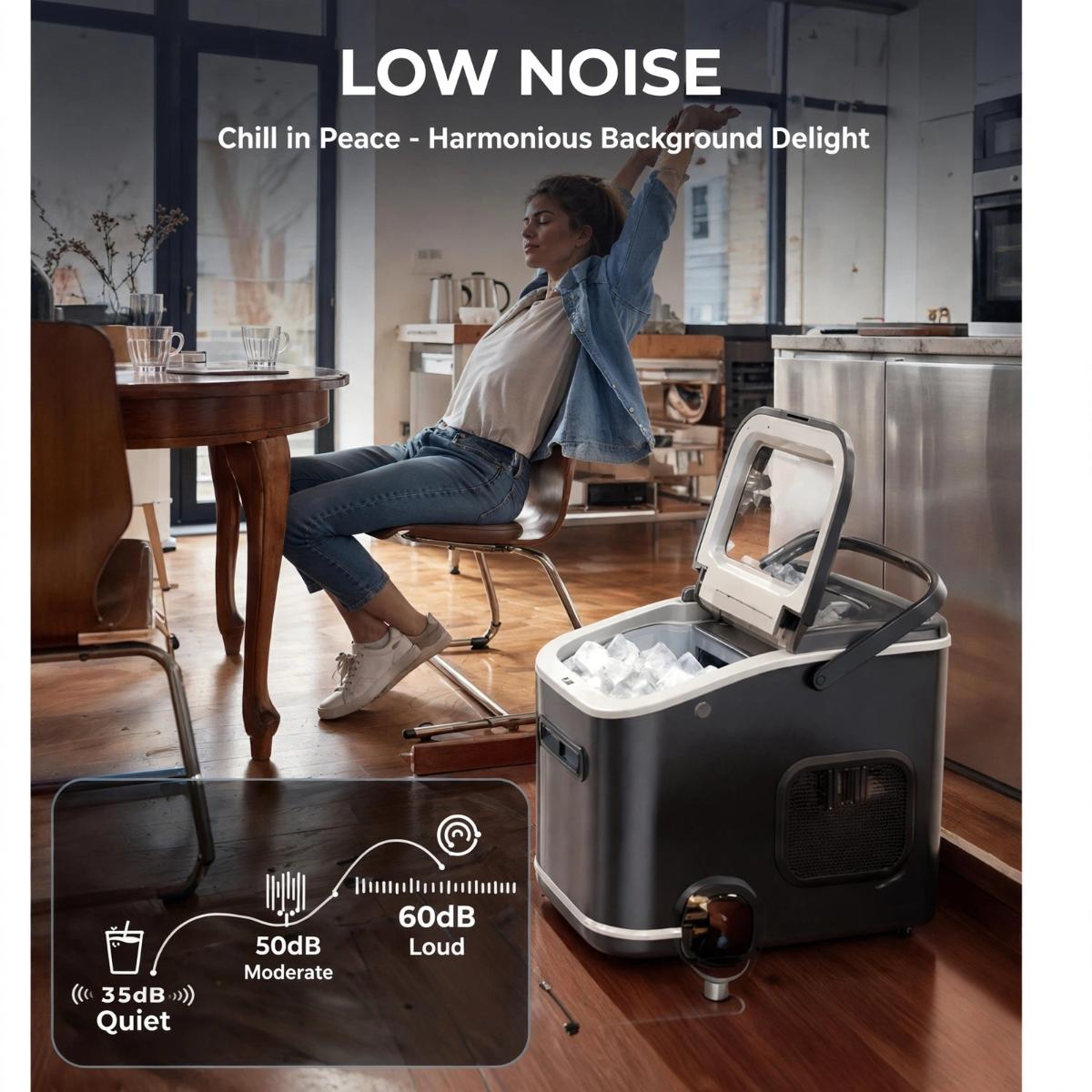 Portable Countertop Ice Maker Machine