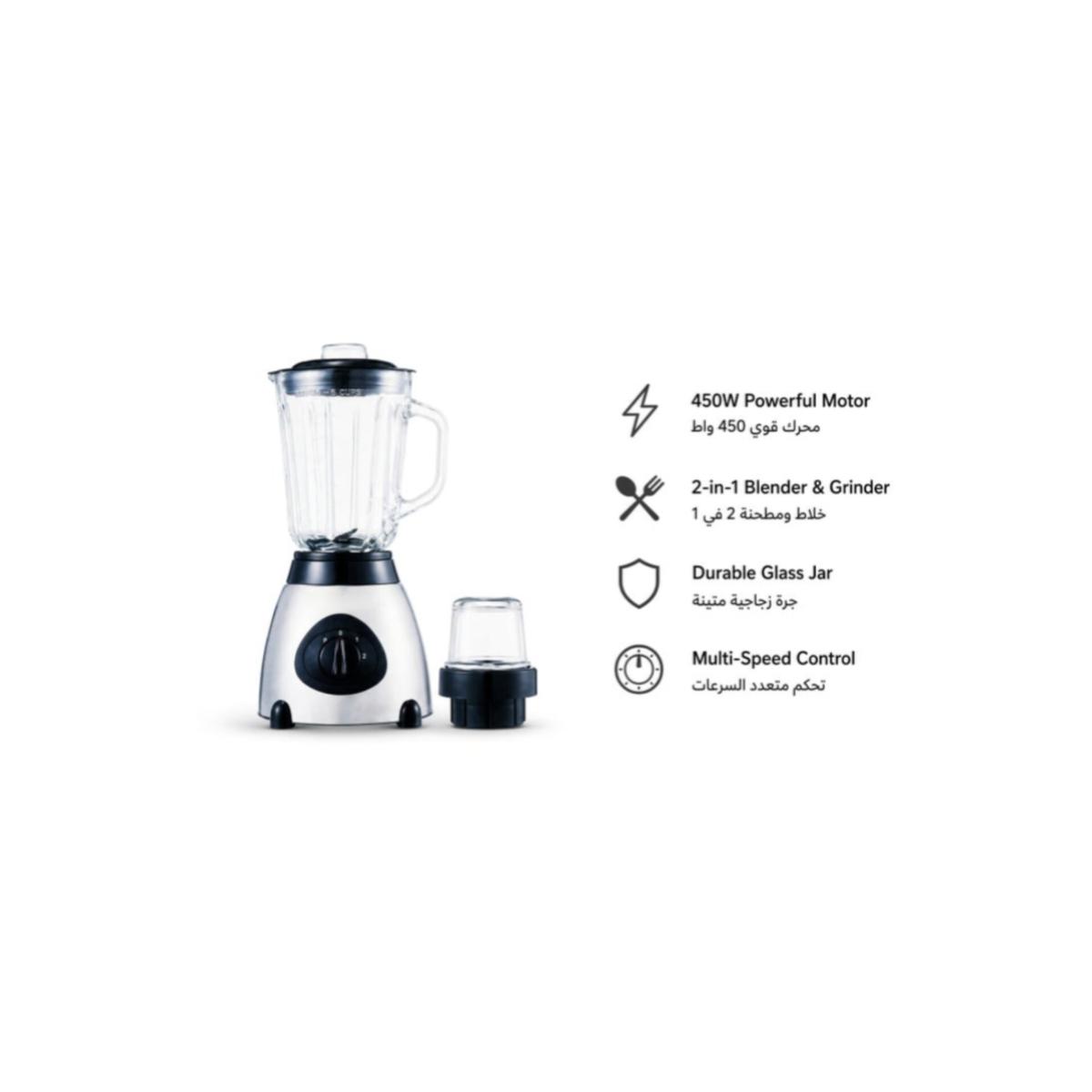 2 in 1 Blender with Grinder, 450W