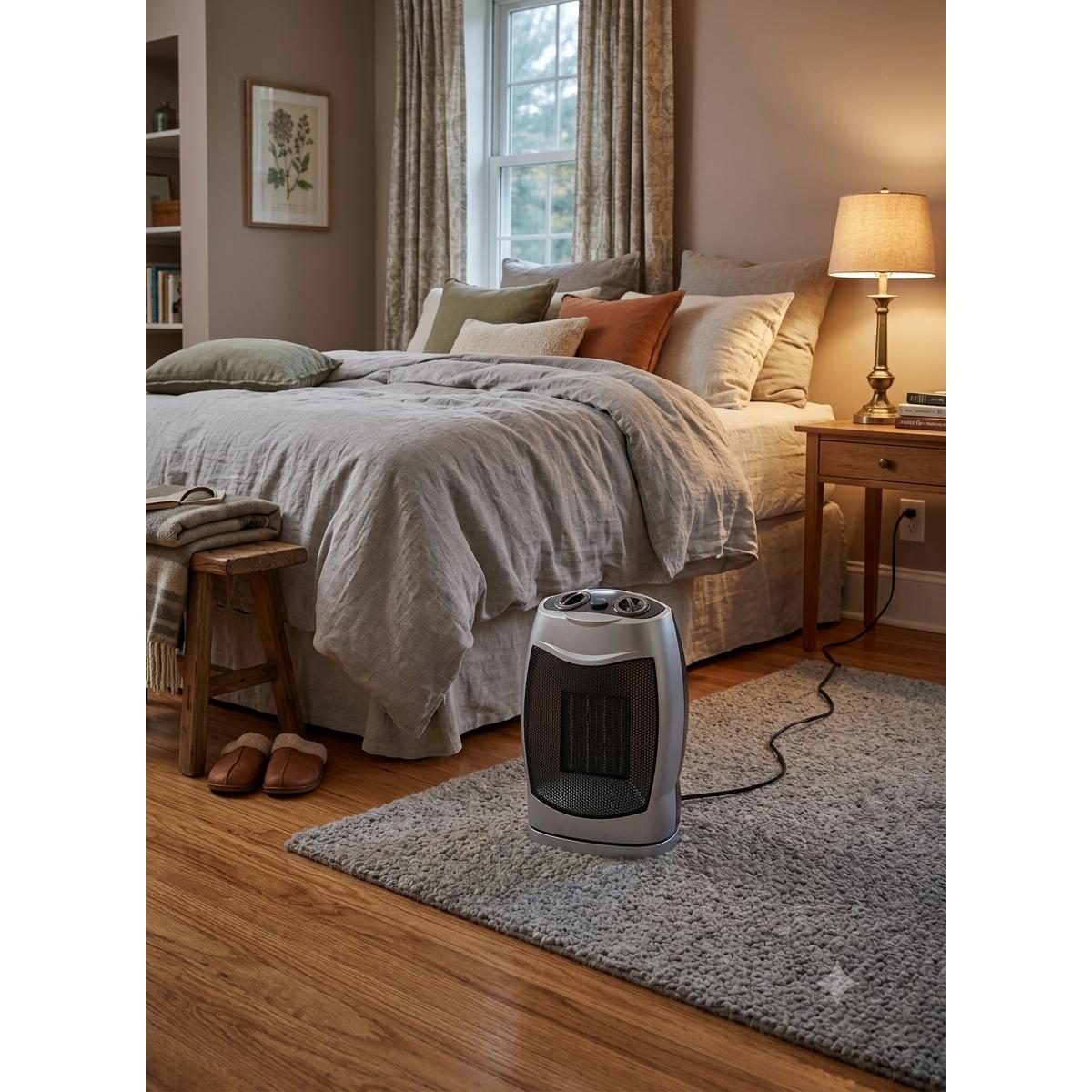 Ceramic Fan Heater, Portable Electric Room Heater