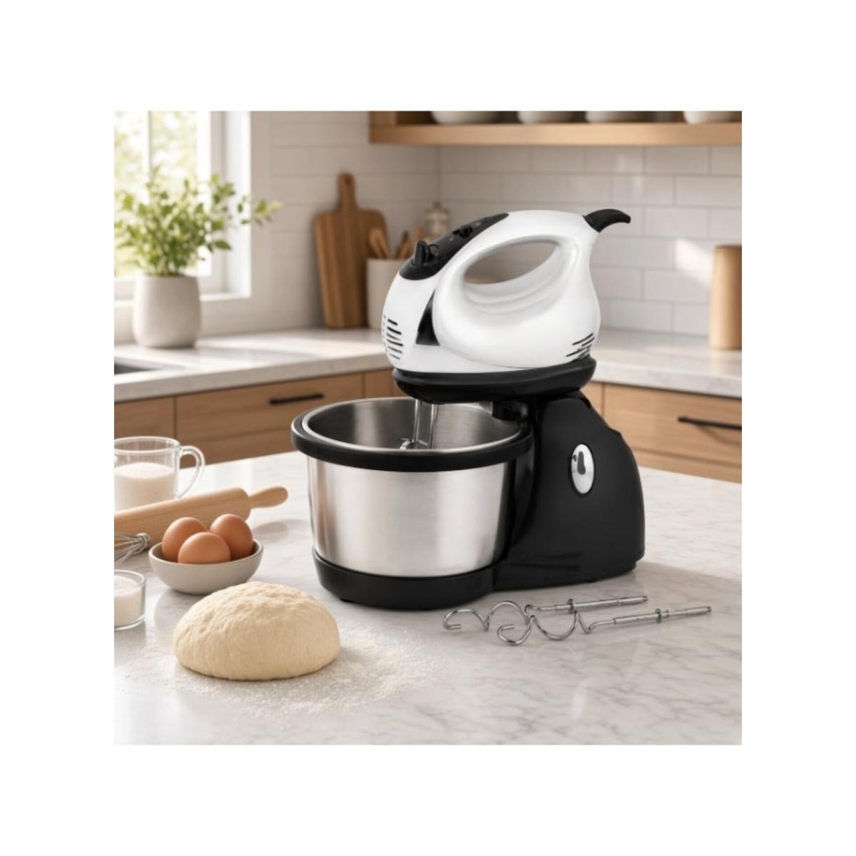 Hand Mixer with Steel Bowl