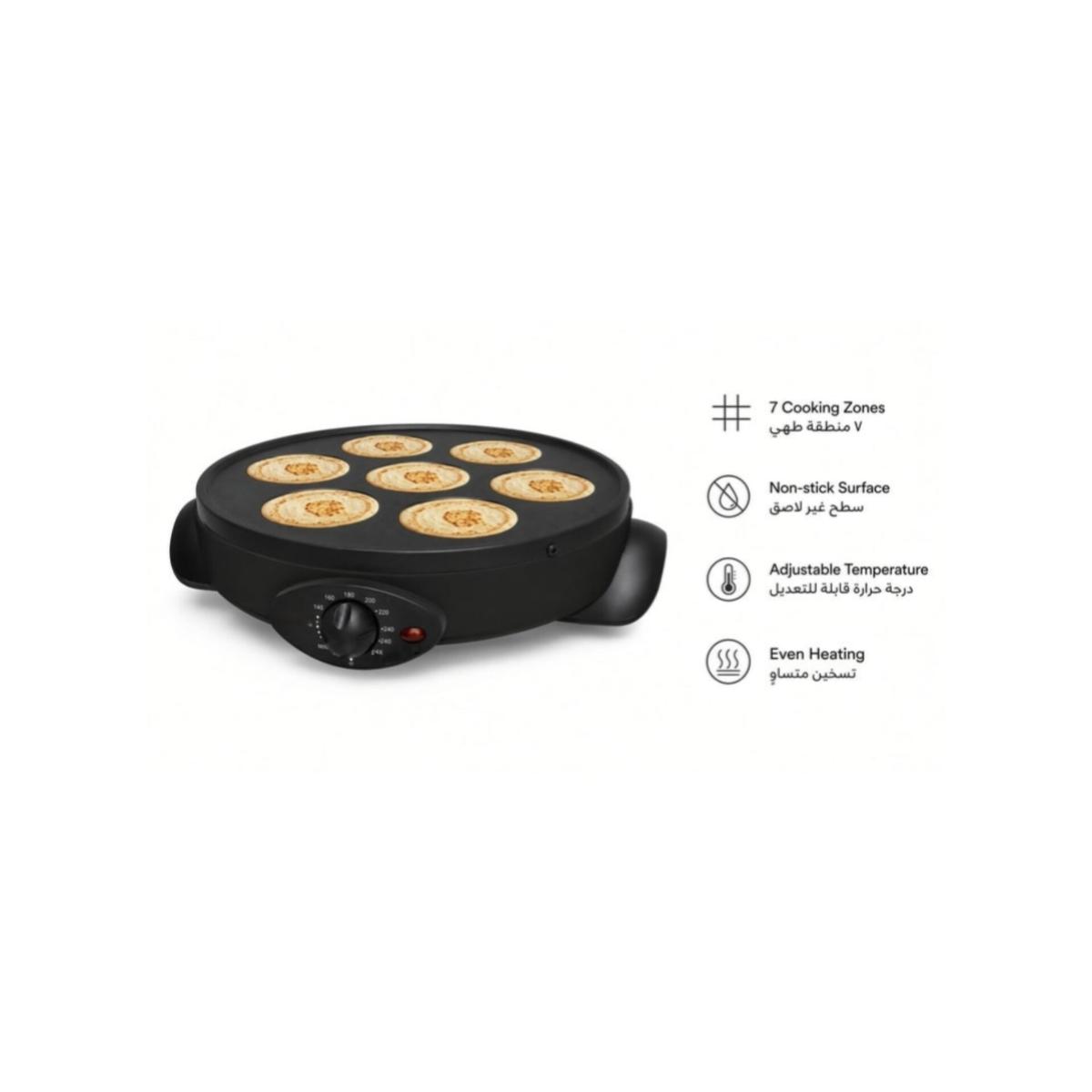 1000W Electric Crepe Maker Non Stick Pancake