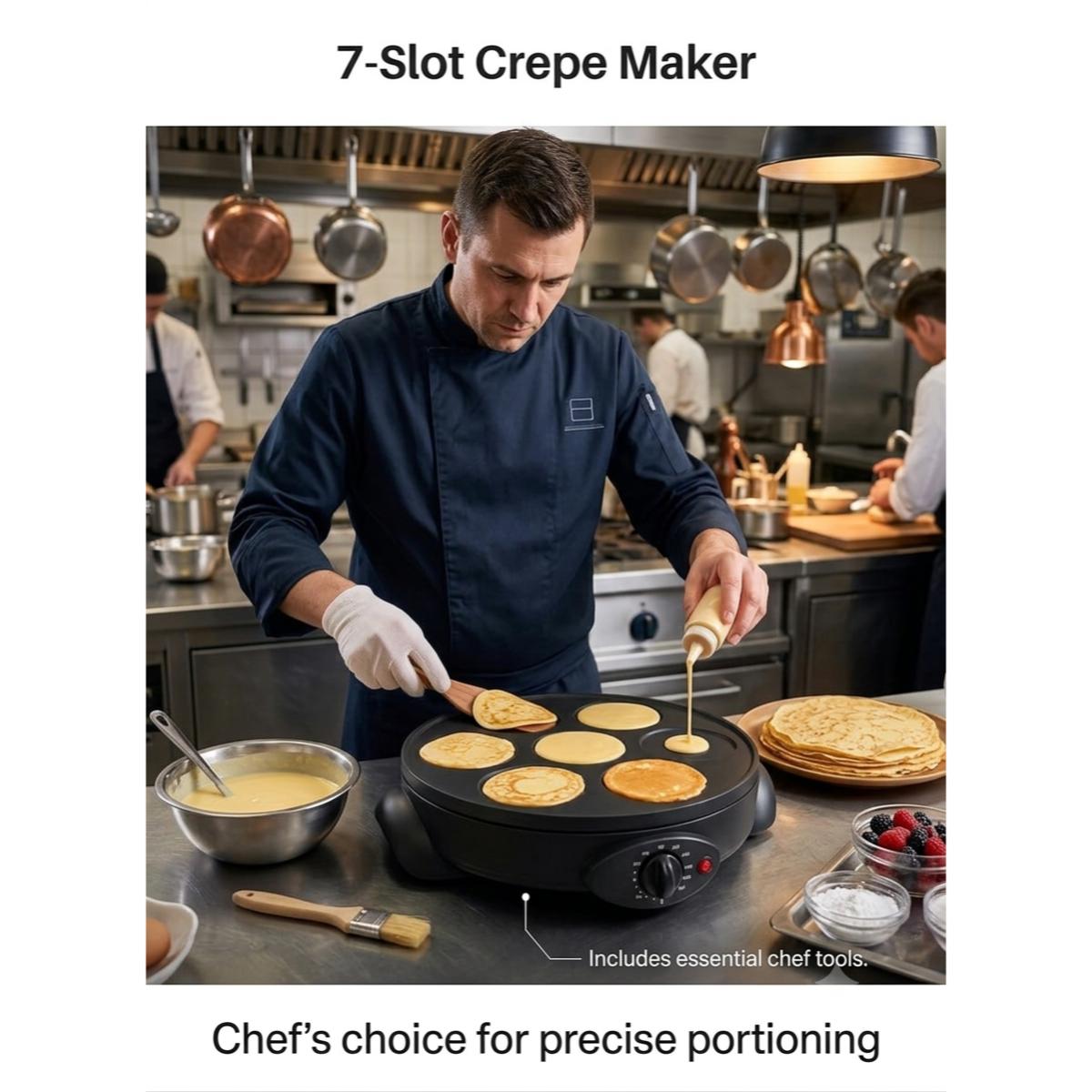 1000W Electric Crepe Maker Non Stick Pancake