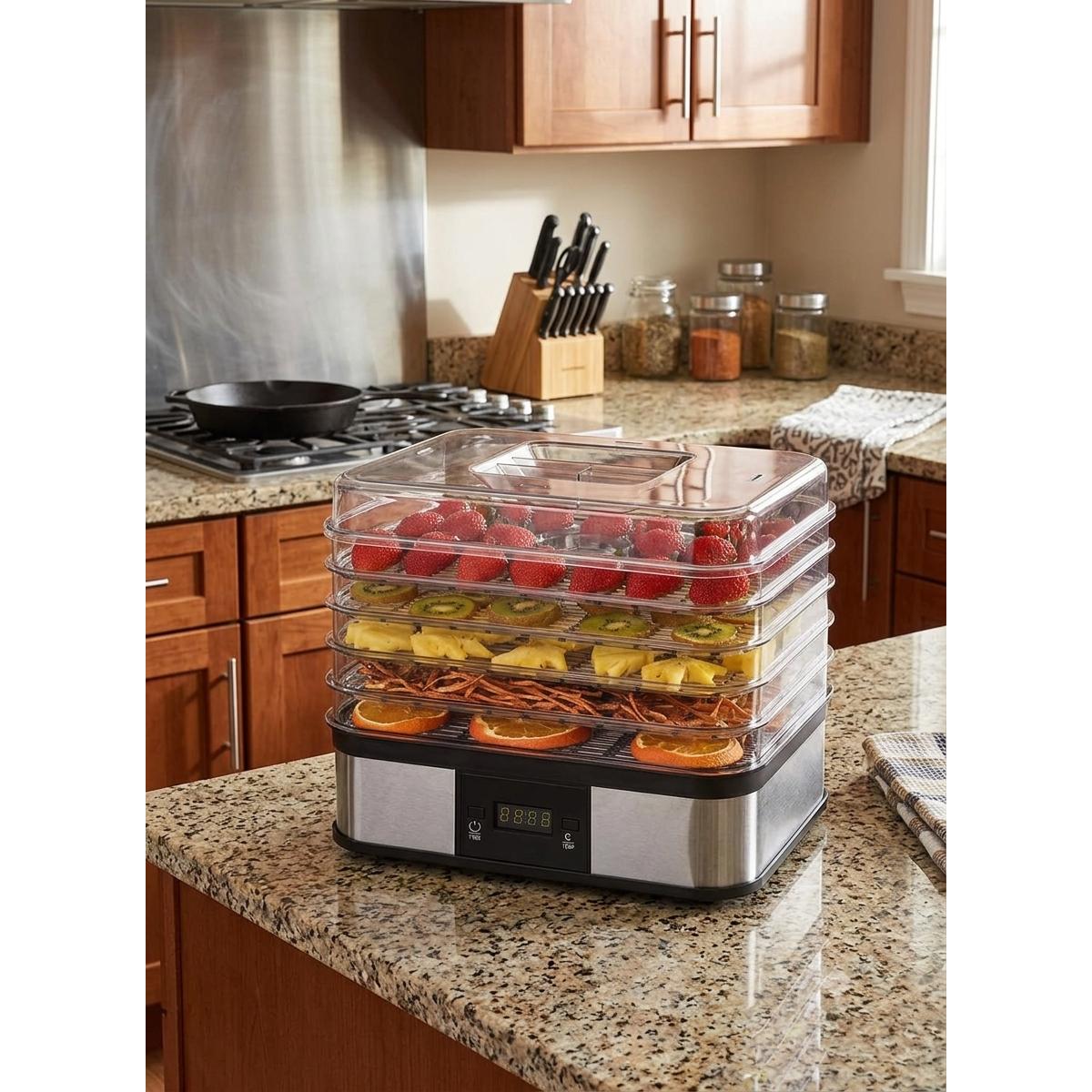 Digital Food Dehydrator, 5 Tray Fruit & Vegetable Dryer