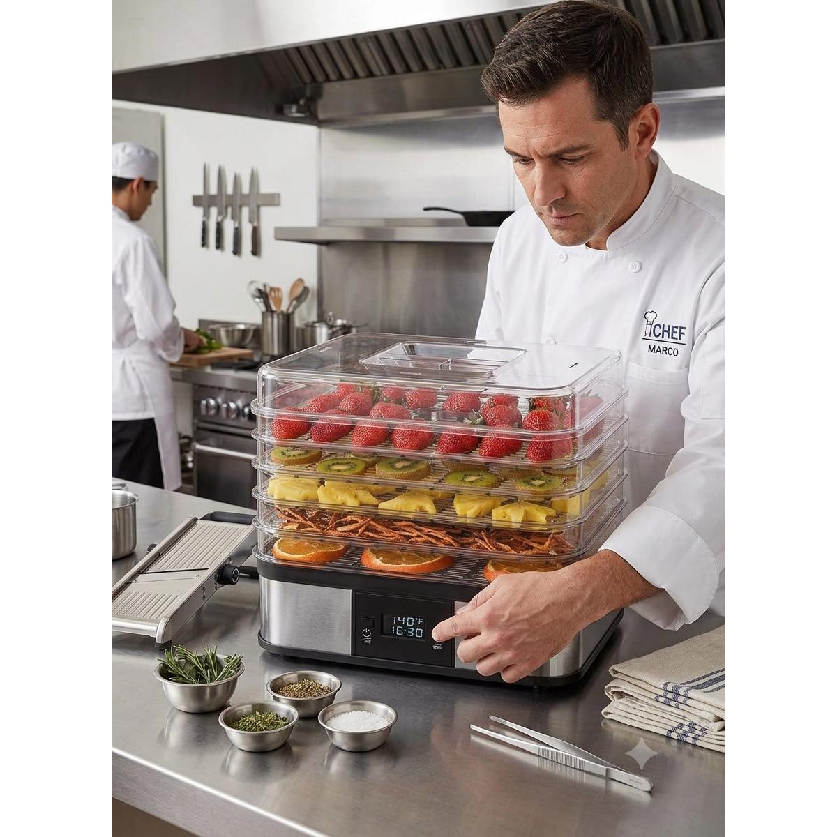 Digital Food Dehydrator, 5 Tray Fruit & Vegetable Dryer