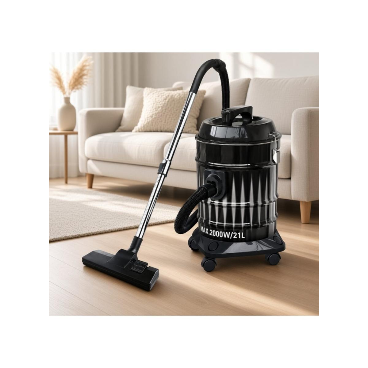 21L 2000W Metal Drum Vacuum Cleaner