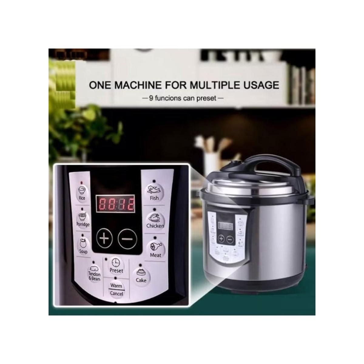 10L Electric Pressure Cooker 1600W