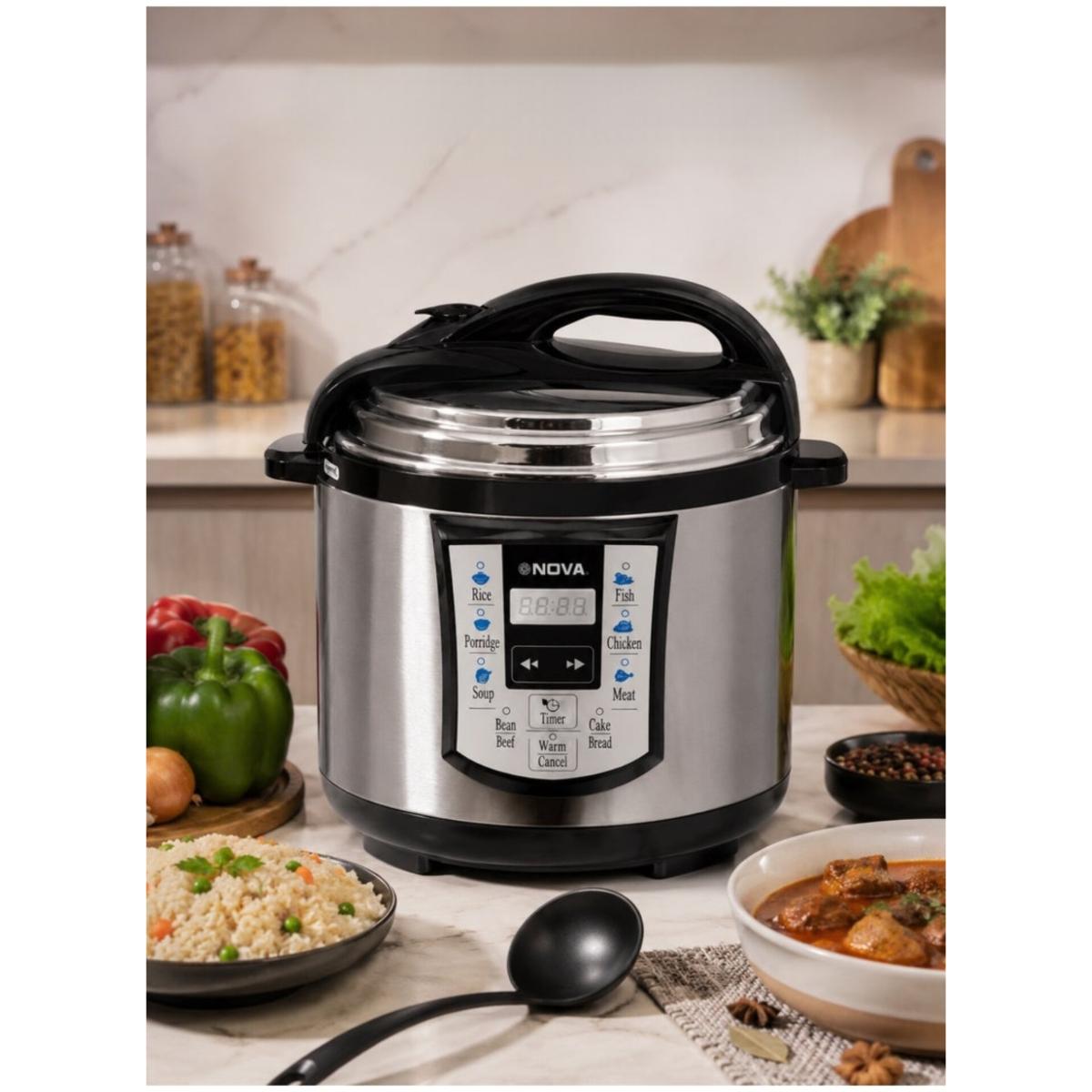 8L Electric Pressure Cooker 1300W