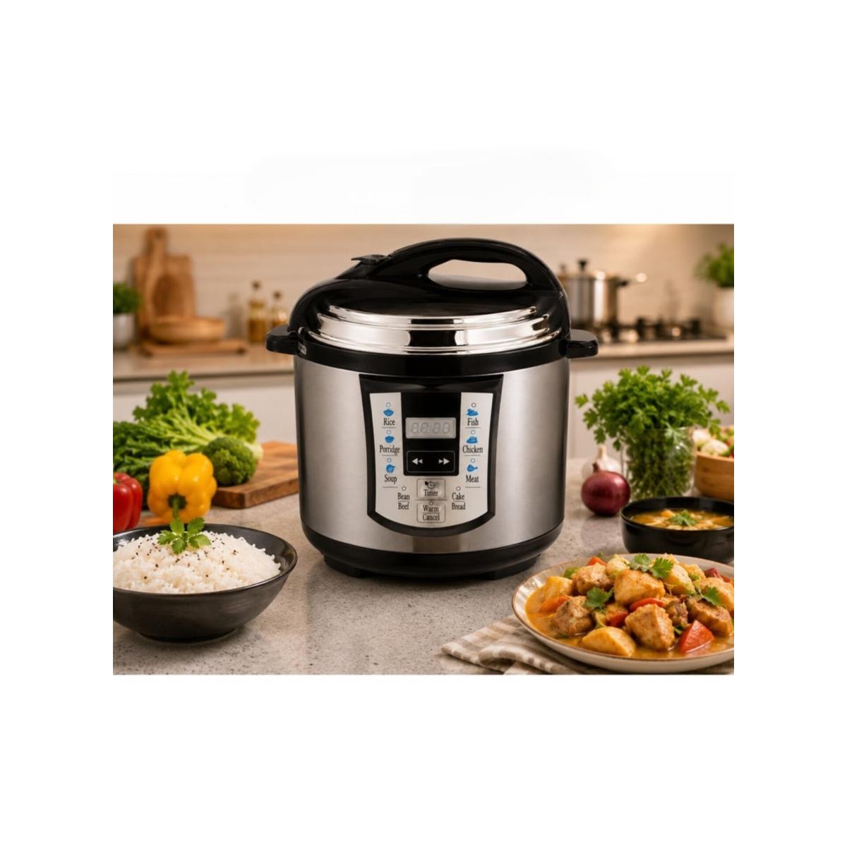 8L Electric Pressure Cooker 1300W