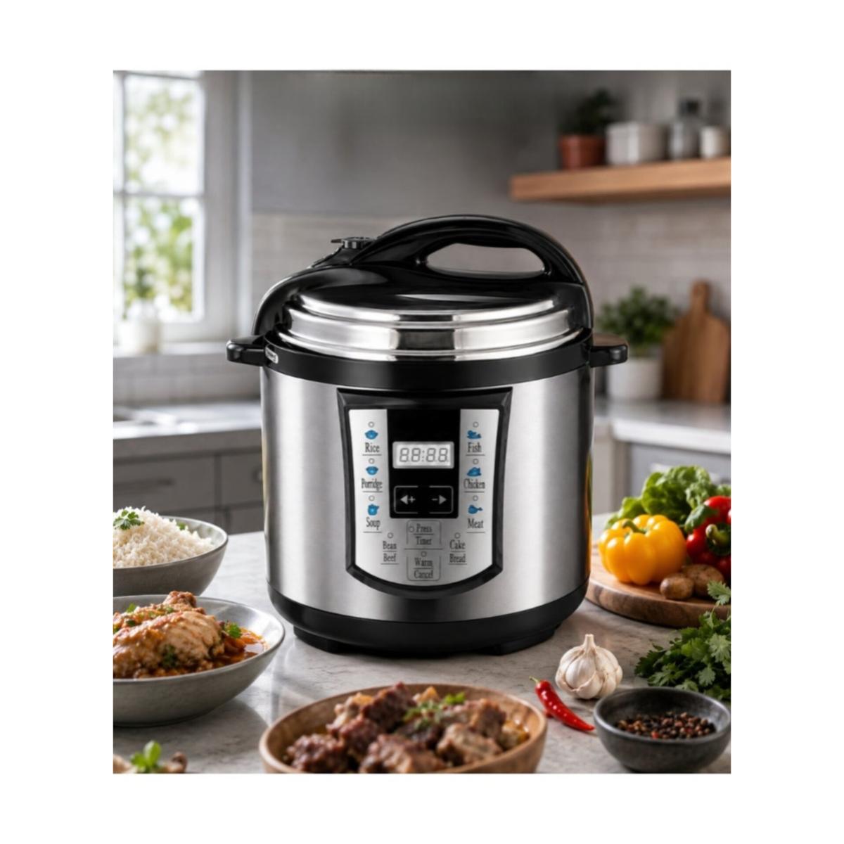 8L Electric Pressure Cooker 1300W