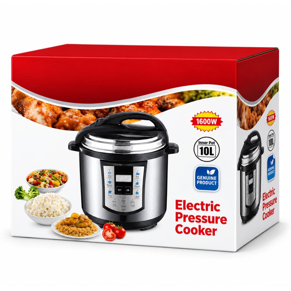 10L Electric Pressure Cooker 1600W