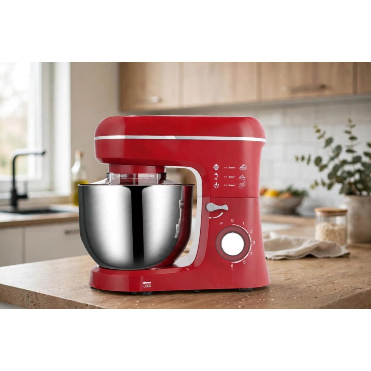 6L Stand Mixer with Steel Bowl