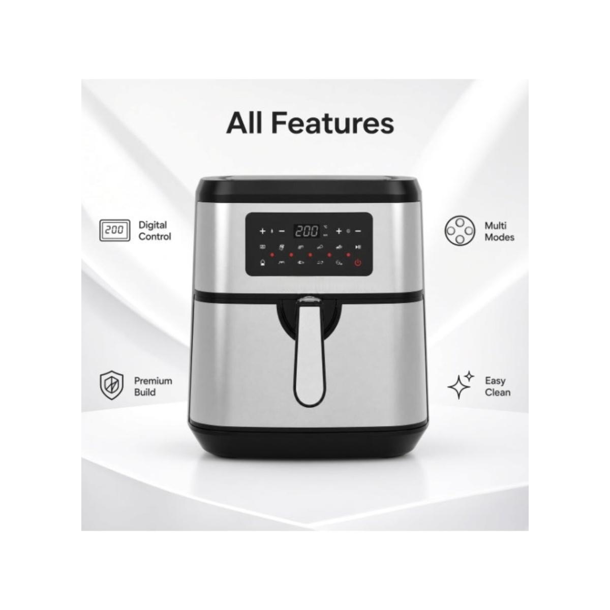 8.5L Digital Air Fryer with Adjustable Temperature