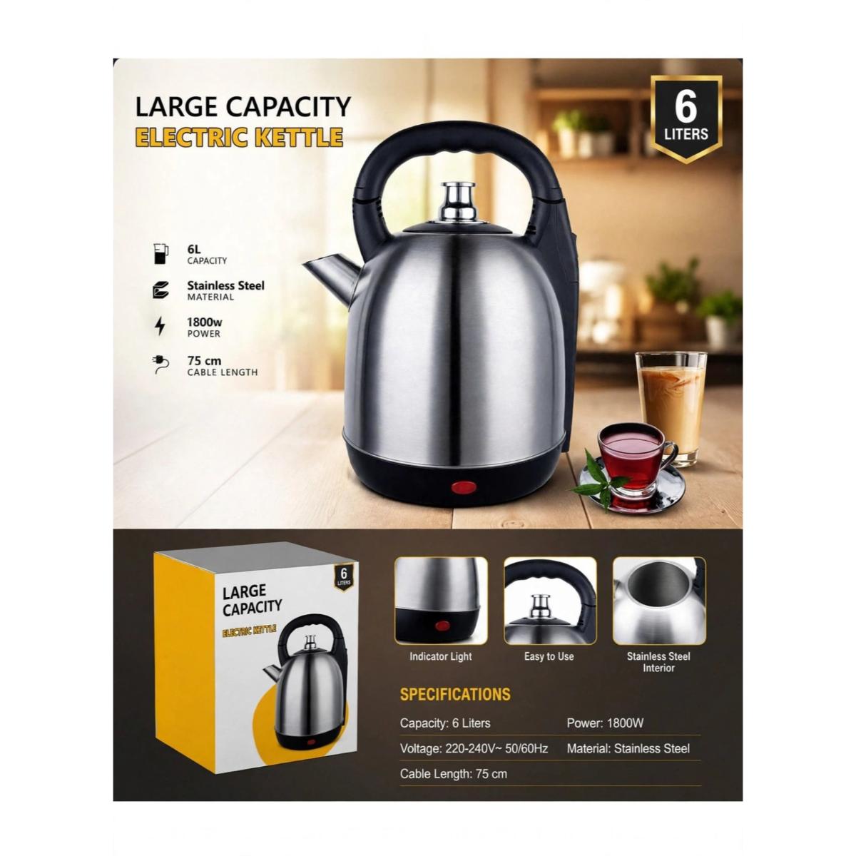 6L Electric Kettle  1800W