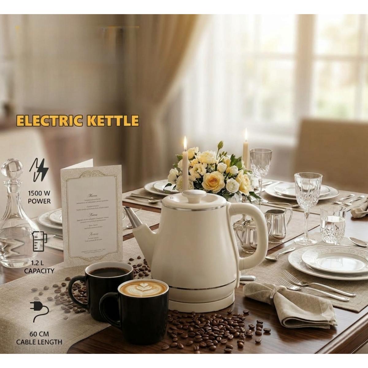 Electric Kettle 1.2L, 1500W