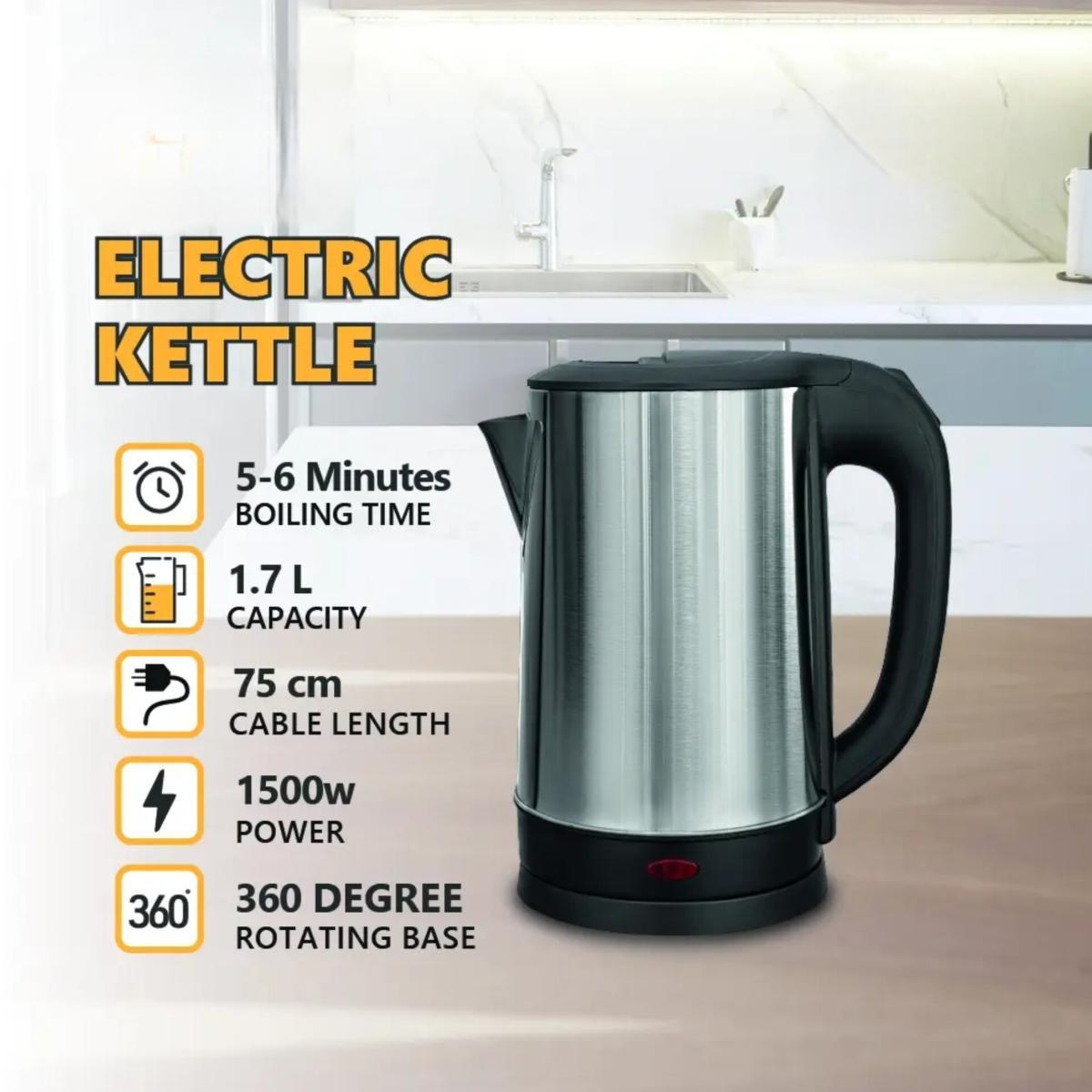 1.7L Stainless Steel Electric Kettle