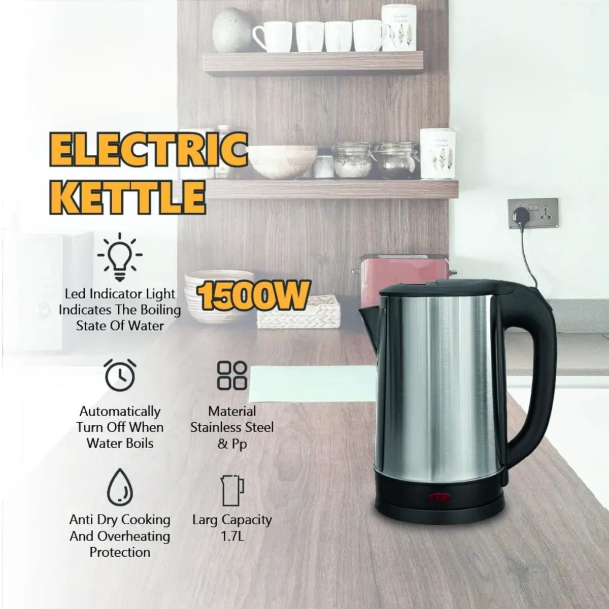 1.7L Stainless Steel Electric Kettle