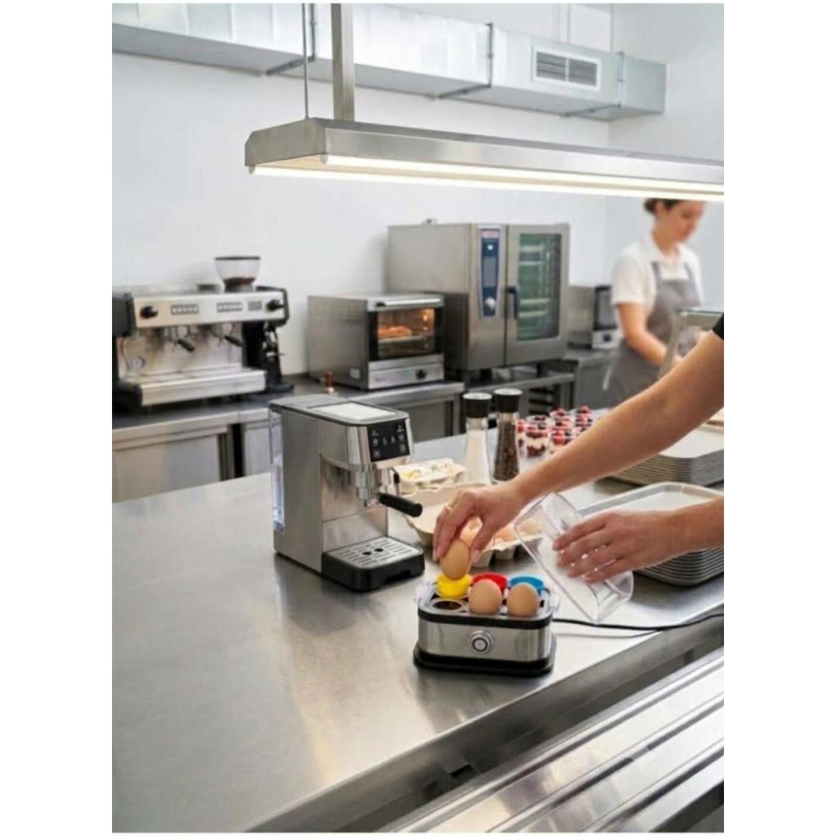 Square Electric Egg Cooker 200W, 1-6 Egg Capacity