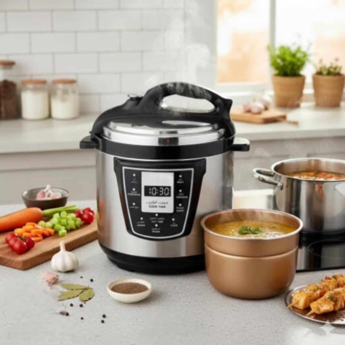 8L Electric Pressure Cooker 1300W