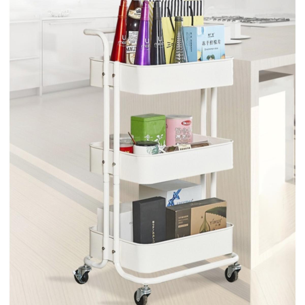 3 Tier Rolling Storage Cart with Wheels
