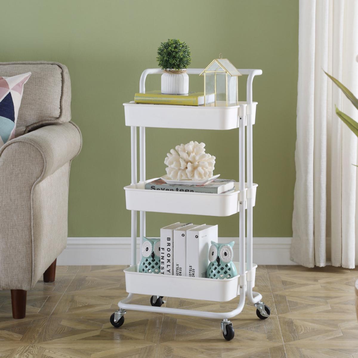 3 Tier Rolling Storage Cart with Wheels