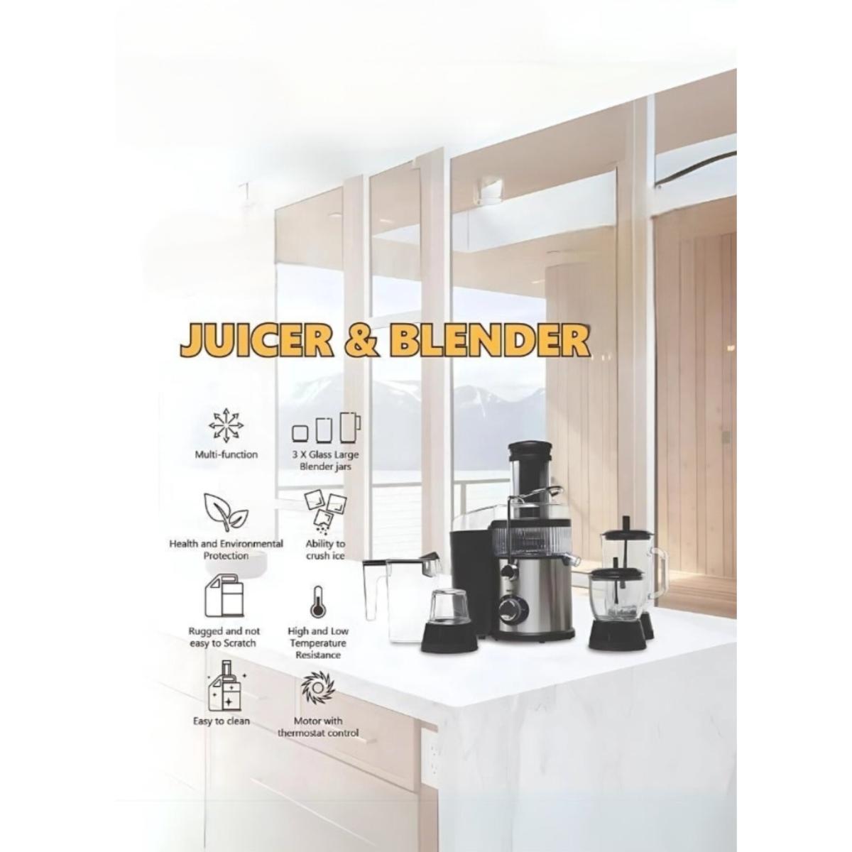 4-in-1 High-Performance Juicer and Blender System