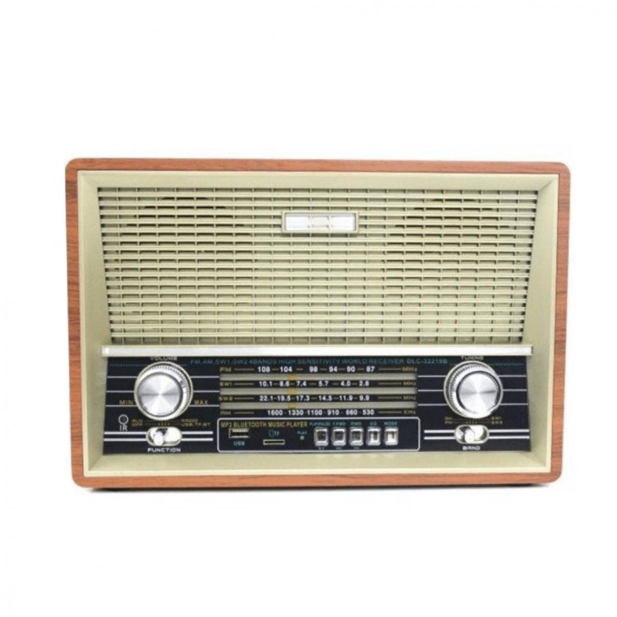 Vintage Bluetooth Radio with FM/AM/SW