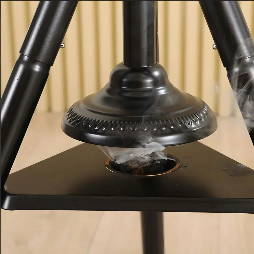 Modern Clothes Stand with Built-in Incense Burner