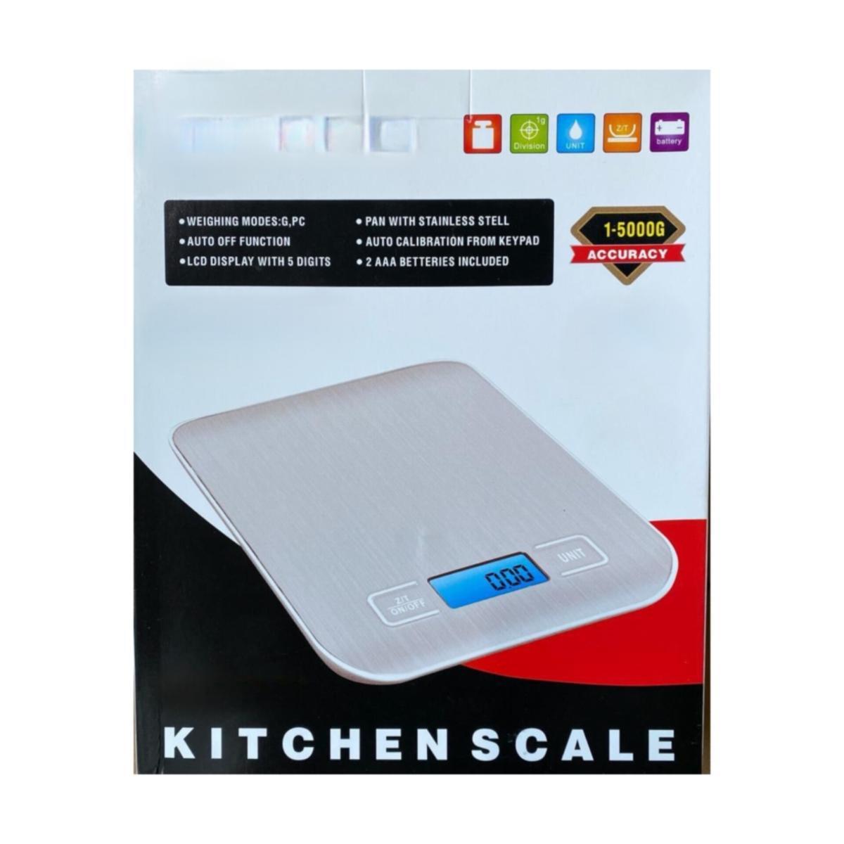 Digital Kitchen Scale with Stainless Steel Platform