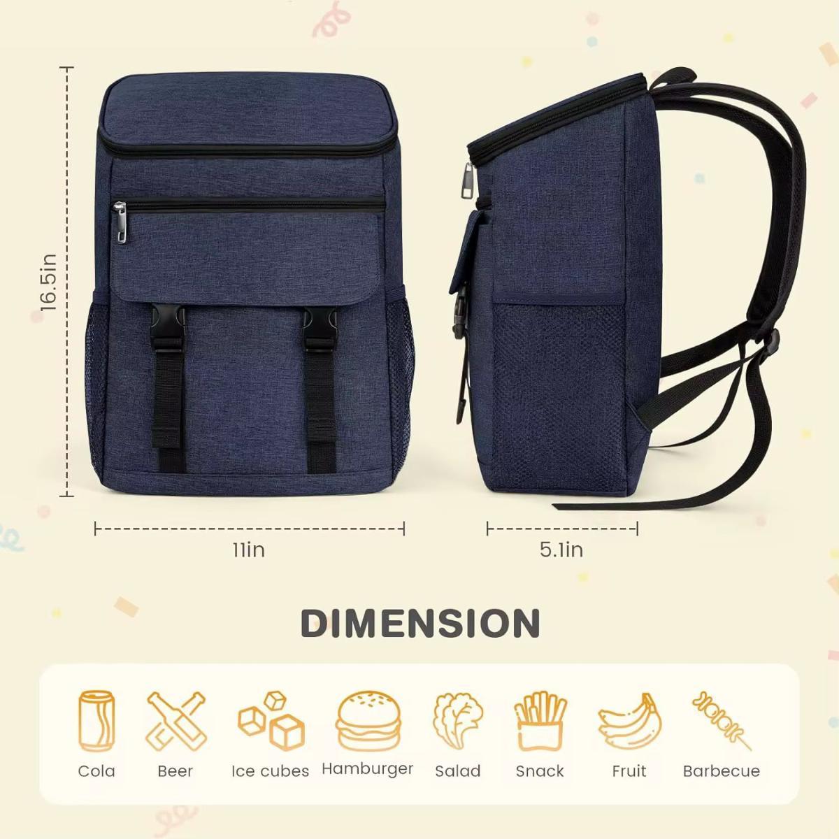 Insulated Cooler Lunch Bag Backpack