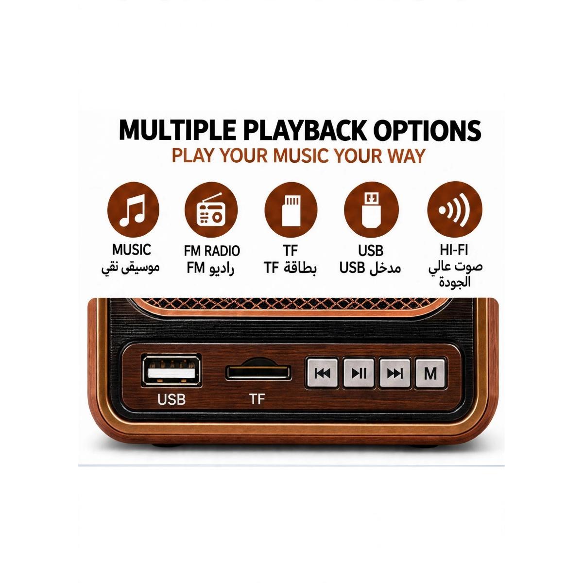 Retro Vintage Style FM Radio