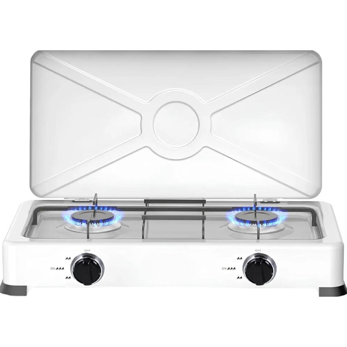 Portable Double Burner Gas Stove