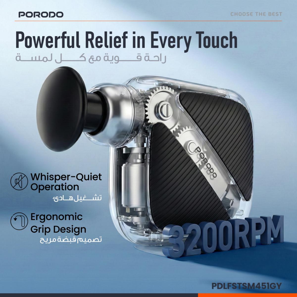 Porodo  Pocket-Sized Muscle Relief Massager