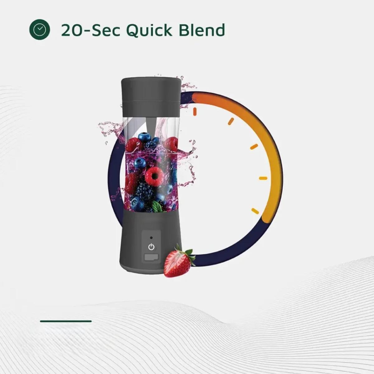 Portable Blender 380ml, 45W Rechargeable Personal Juicer