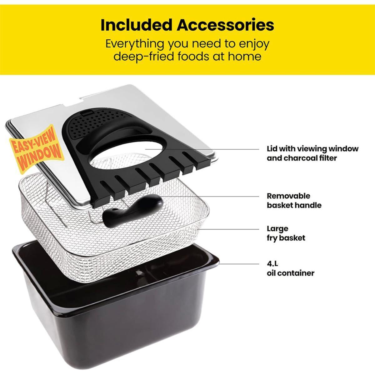 4.0L Stainless Steel Professional Deep Fryer