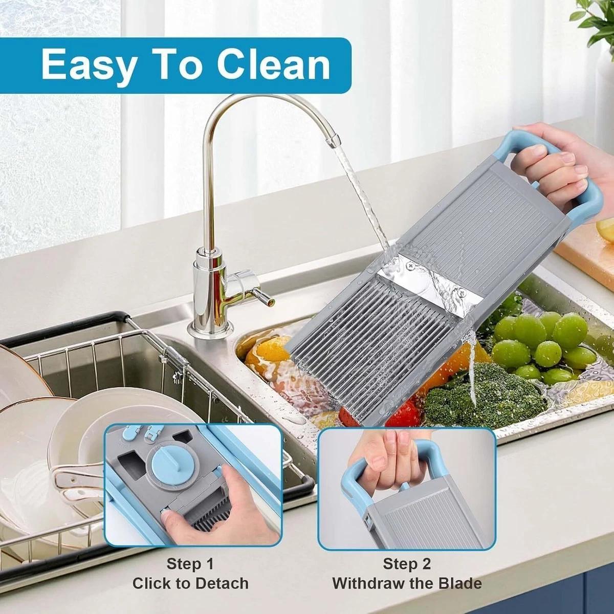 Hand-Safe Mandoline Vegetable Slicer