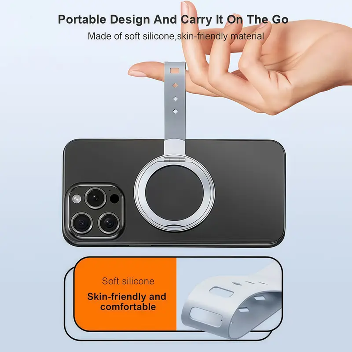 Magnetic Phone Ring Holder 360° Rotation