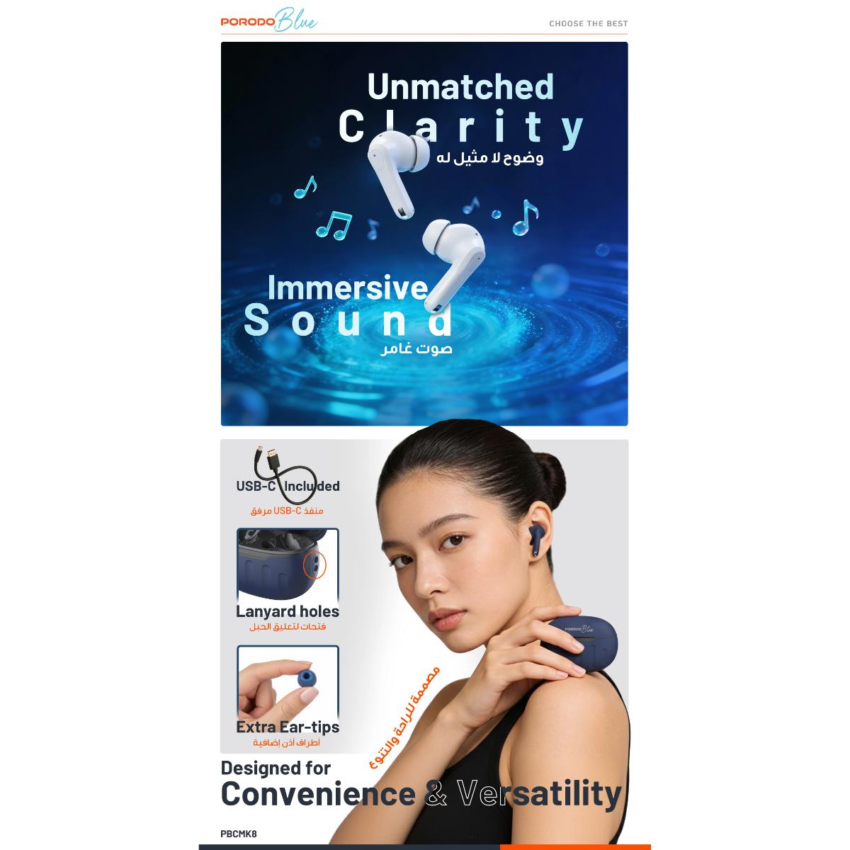 Porodo Sonica TWS Wireless Earbuds