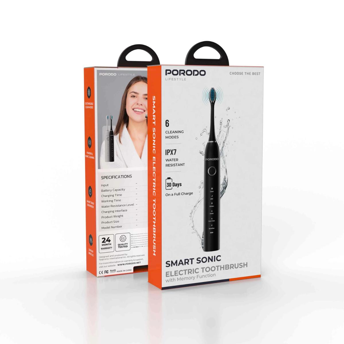 Porodo Lifestyle Smart Sonic Electric Toothbrush