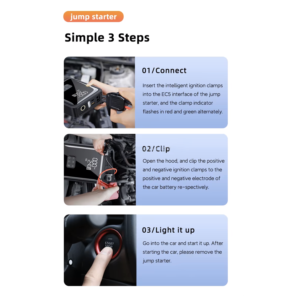2 in 1 Jump Starter with Tire Pump S03-L