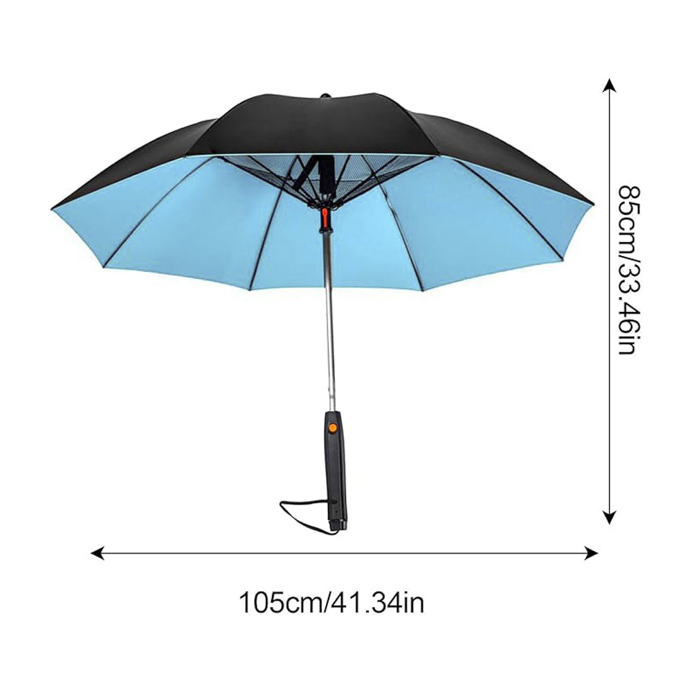 3-in-1 Cooling Sun Umbrella with Built-in Fan & Mist Sprayer